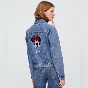 Gap X Disney Minnie Mouse Icon Denim Jacket NWT M Casual Whimsical Classic
